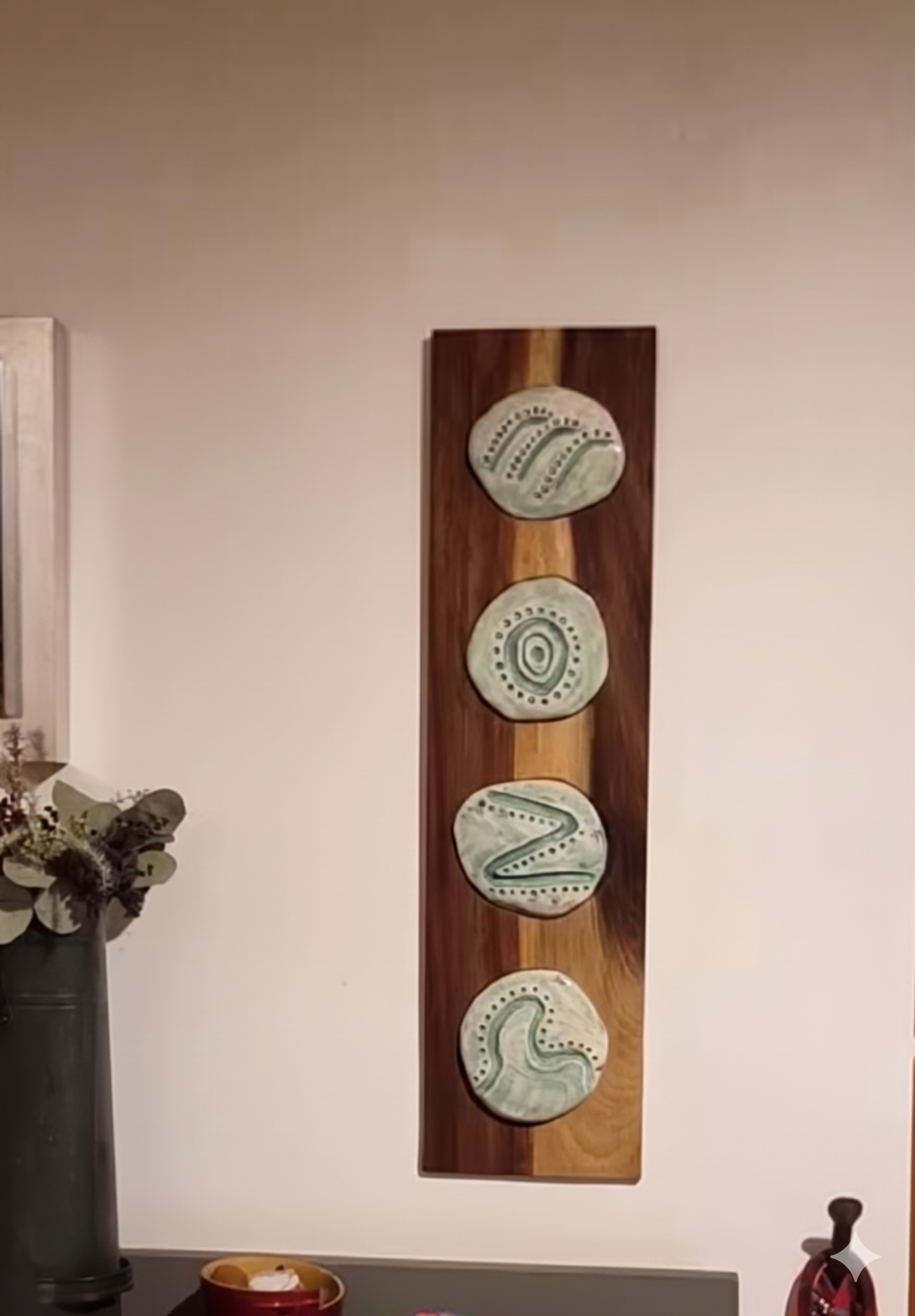 Cuadro de cerámica artesanal para sala